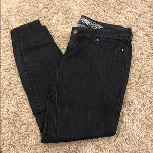 Express Dark Blue/black Skinny Jeans